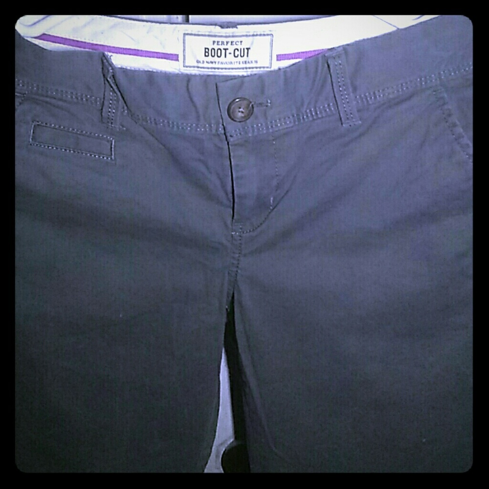 old navy boot cut khakis